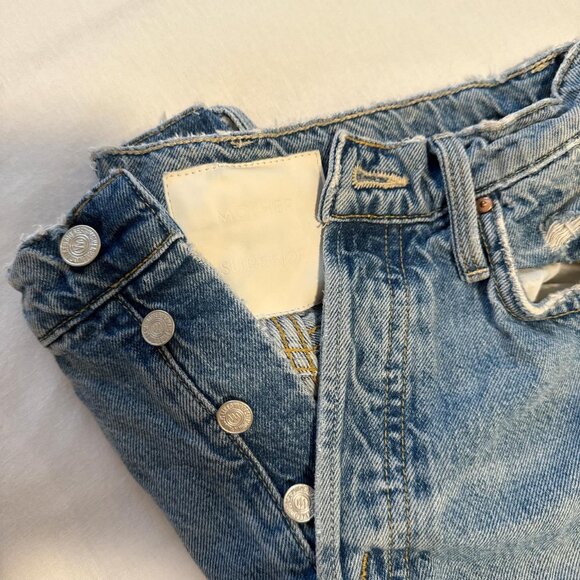 Mother Denim Women's Blue and Navy Jeans - Picture 3 of 4